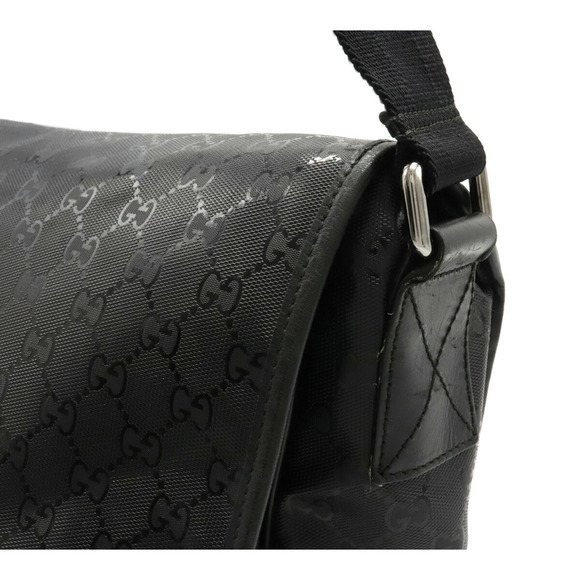 Gucci GG Implement Crossbody Messenger Bag Leather Black - Picture 7 of 9